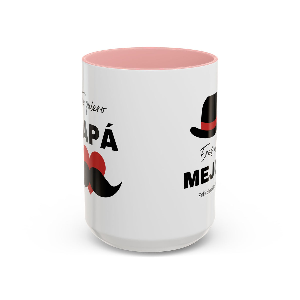 Taza “Feliz Día Papá” | Taza de Café de Cerámica 11 oz y 15 oz con Interior de Color