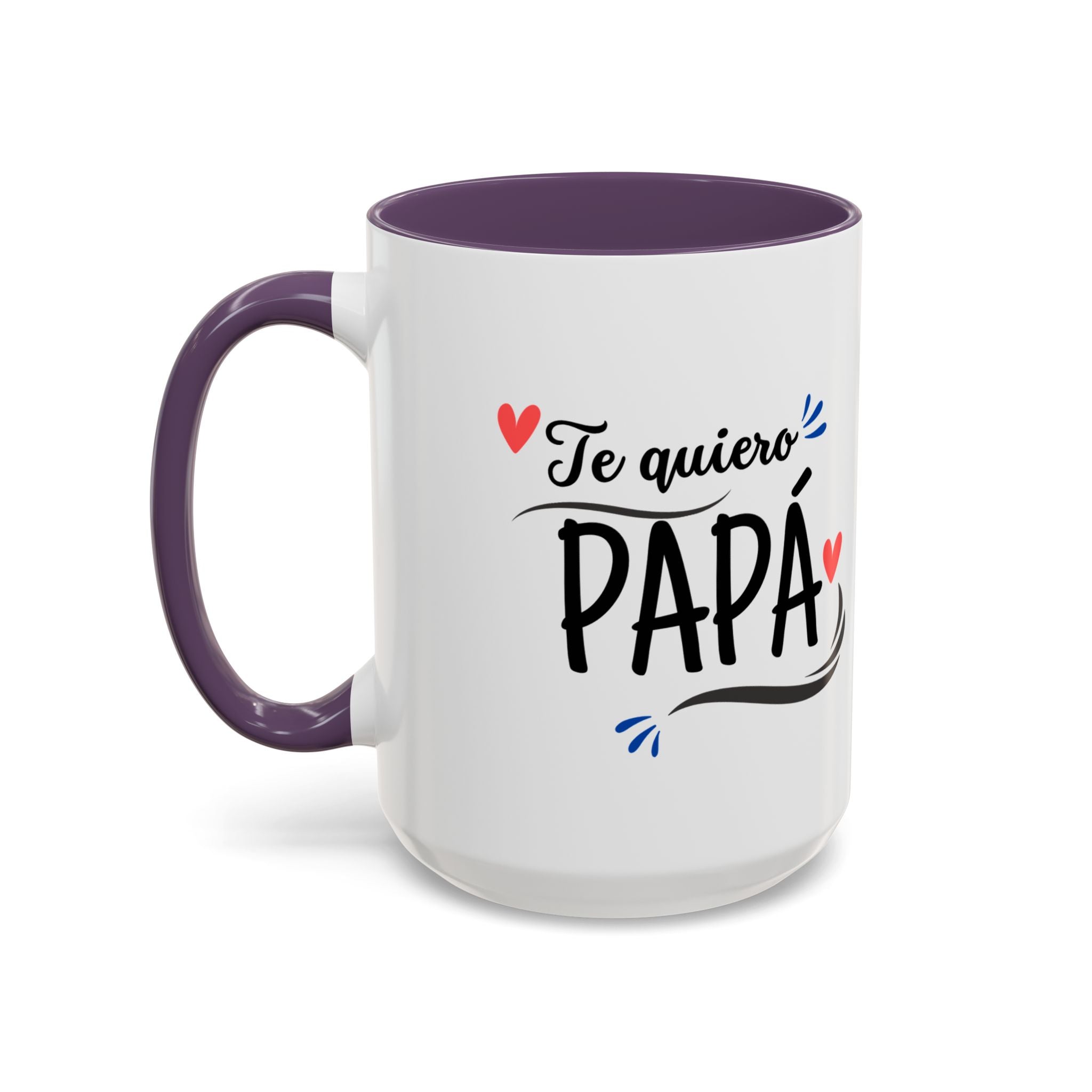 Taza “Feliz Día Papá” | Taza de Café con Interior de Color 11 oz y 15 oz