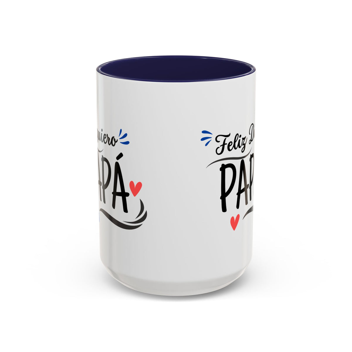 Taza “Feliz Día Papá” | Taza de Café con Interior de Color 11 oz y 15 oz