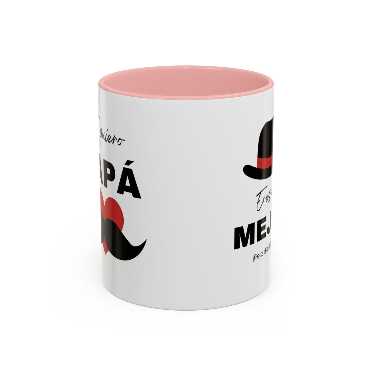 Taza “Feliz Día Papá” | Taza de Café de Cerámica 11 oz y 15 oz con Interior de Color