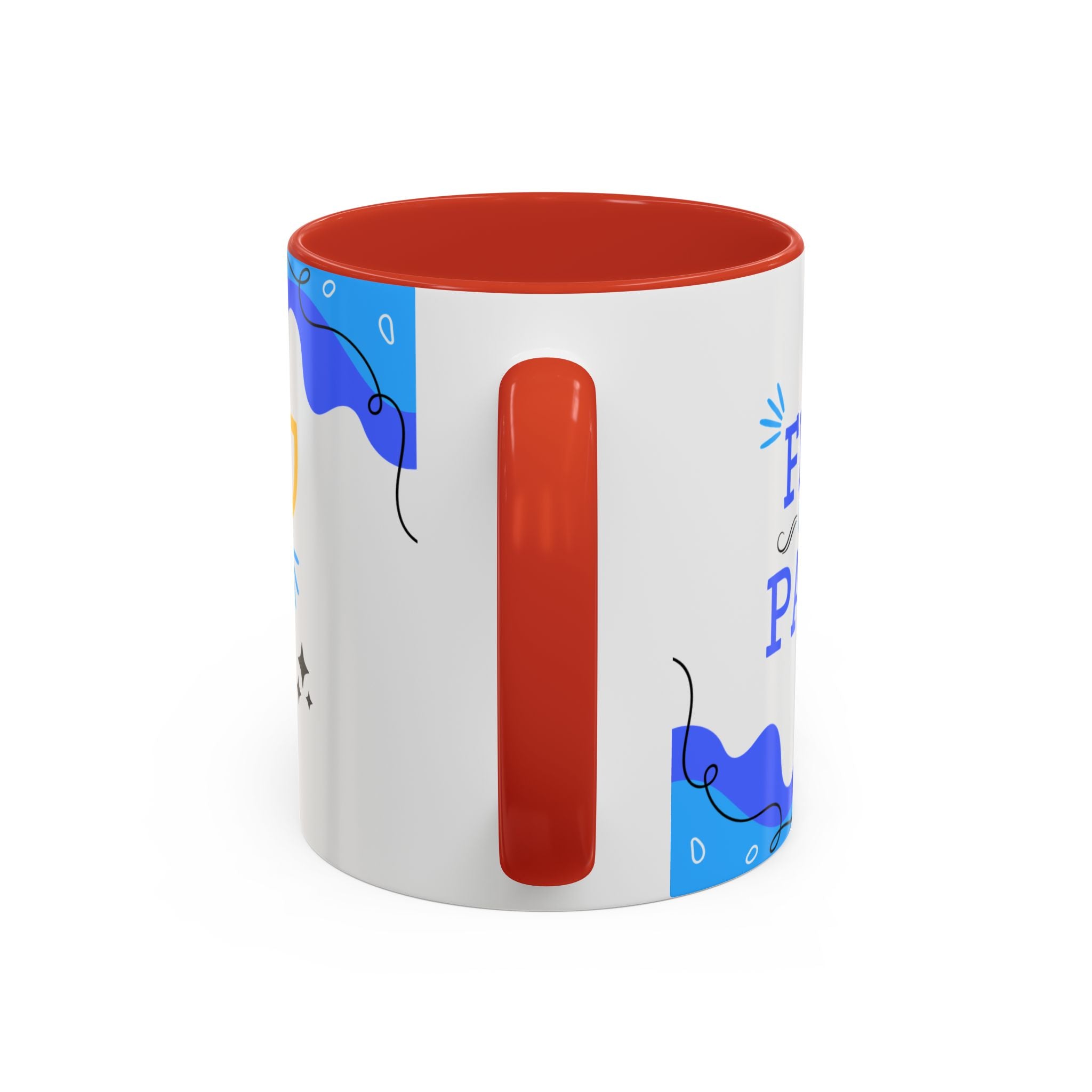 Taza “Feliz Día Papá” | Taza de Café con Interior de Color 11 oz y 15 oz
