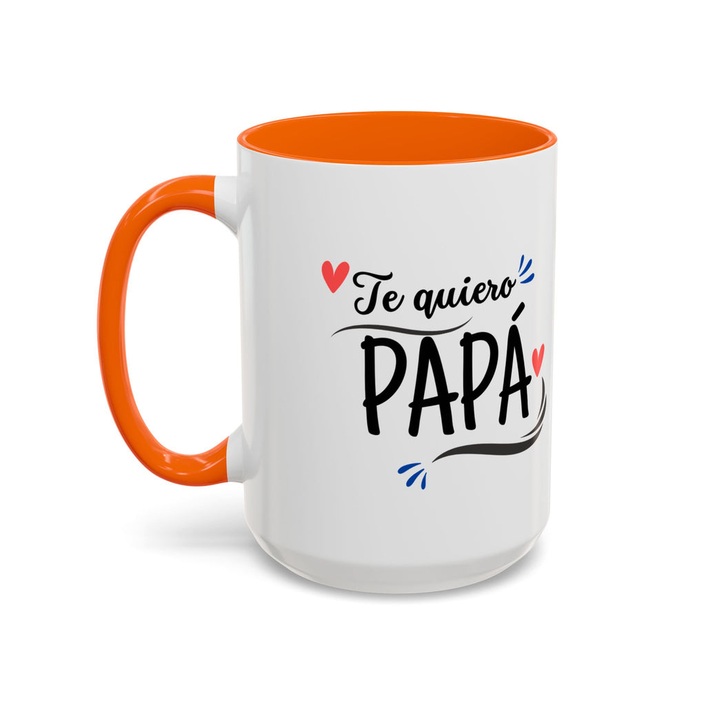 Taza “Feliz Día Papá” | Taza de Café con Interior de Color 11 oz y 15 oz