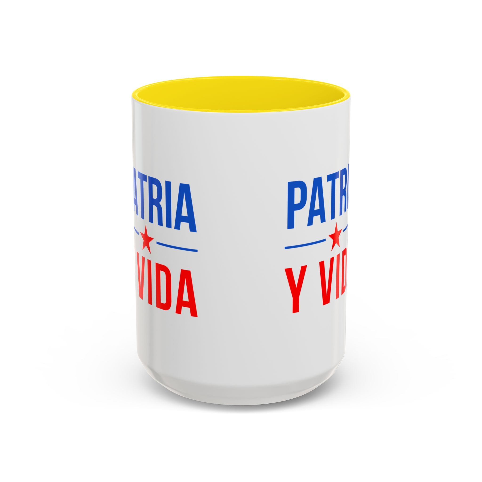 Taza “Patria y Vida” | Taza de Café con Interior de Color 11 oz y 15 oz