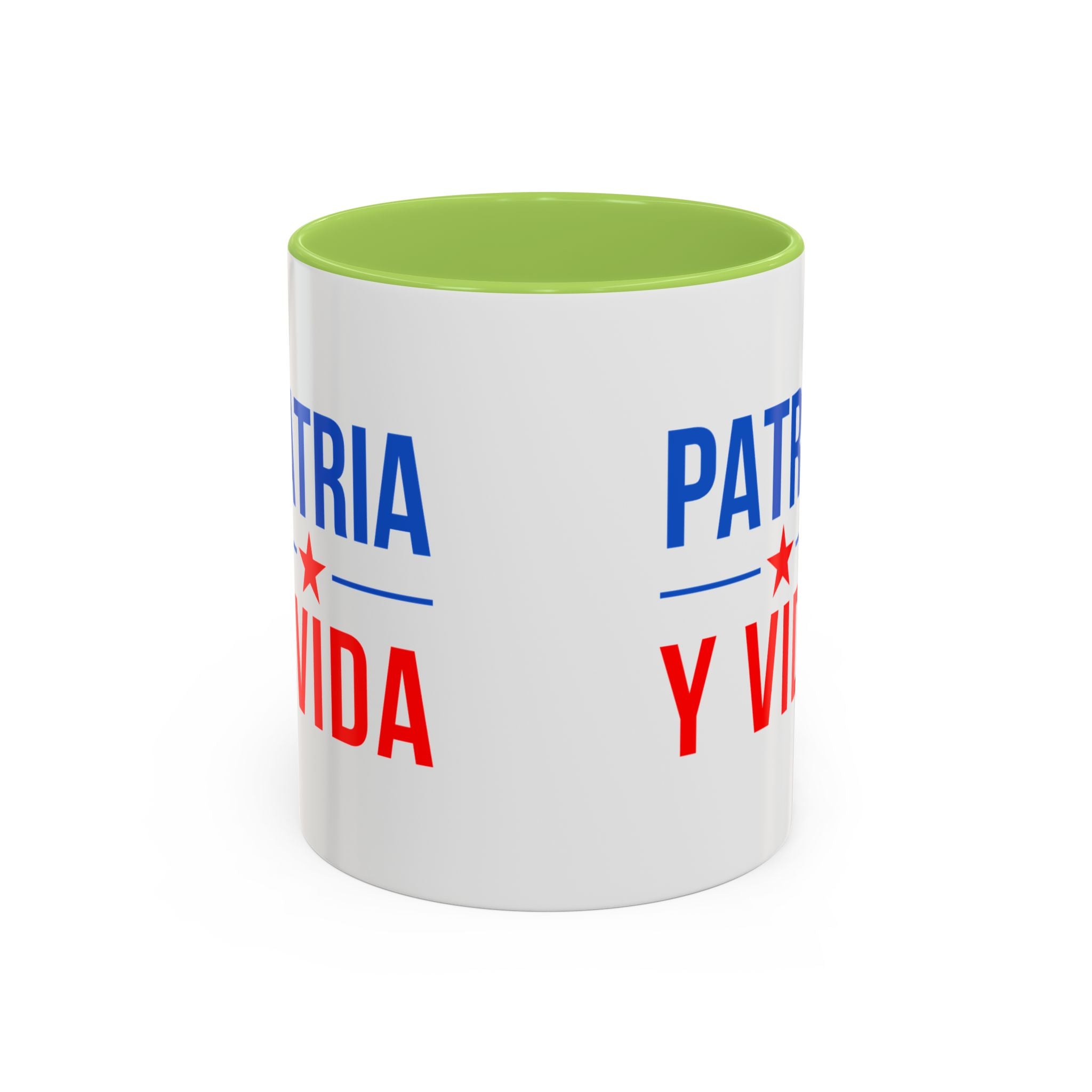 Taza “Patria y Vida” | Taza de Café con Interior de Color 11 oz y 15 oz