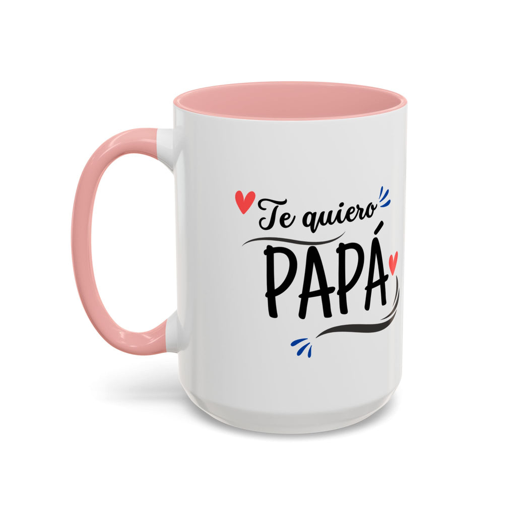 Taza “Feliz Día Papá” | Taza de Café con Interior de Color 11 oz y 15 oz