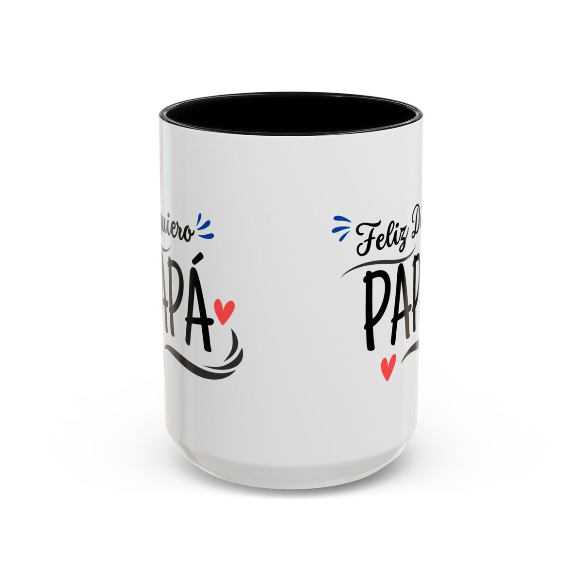 Taza “Feliz Día Papá” | Taza de Café con Interior de Color 11 oz y 15 oz