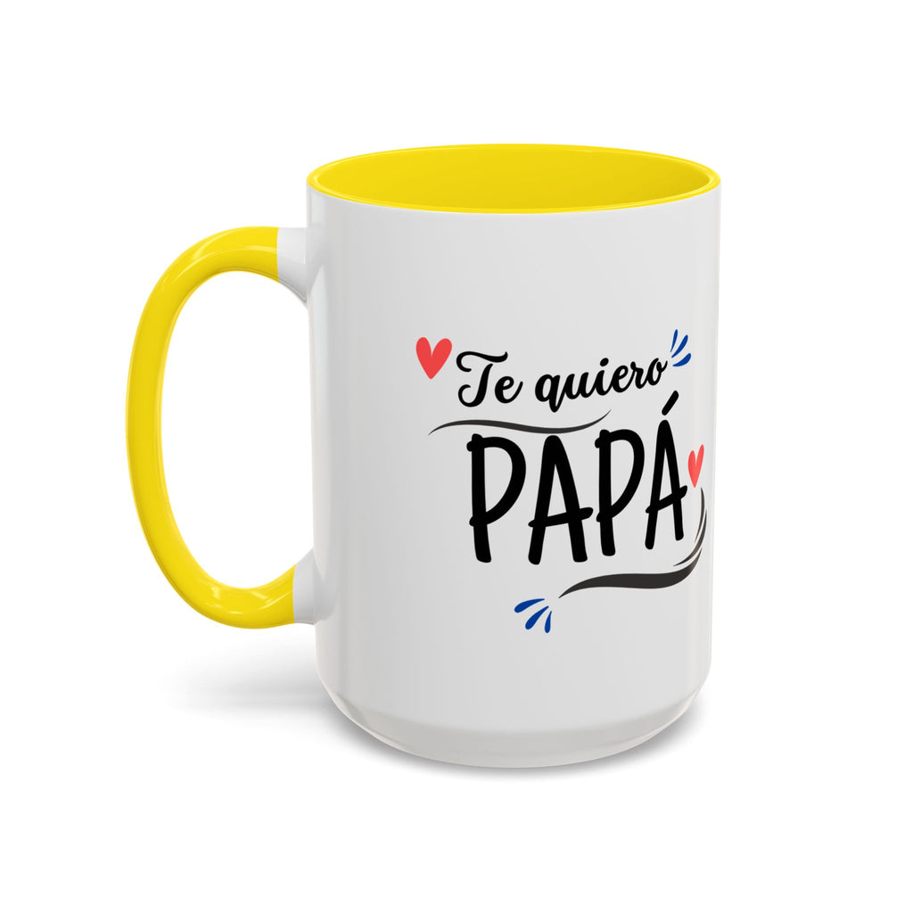 Taza “Feliz Día Papá” | Taza de Café con Interior de Color 11 oz y 15 oz