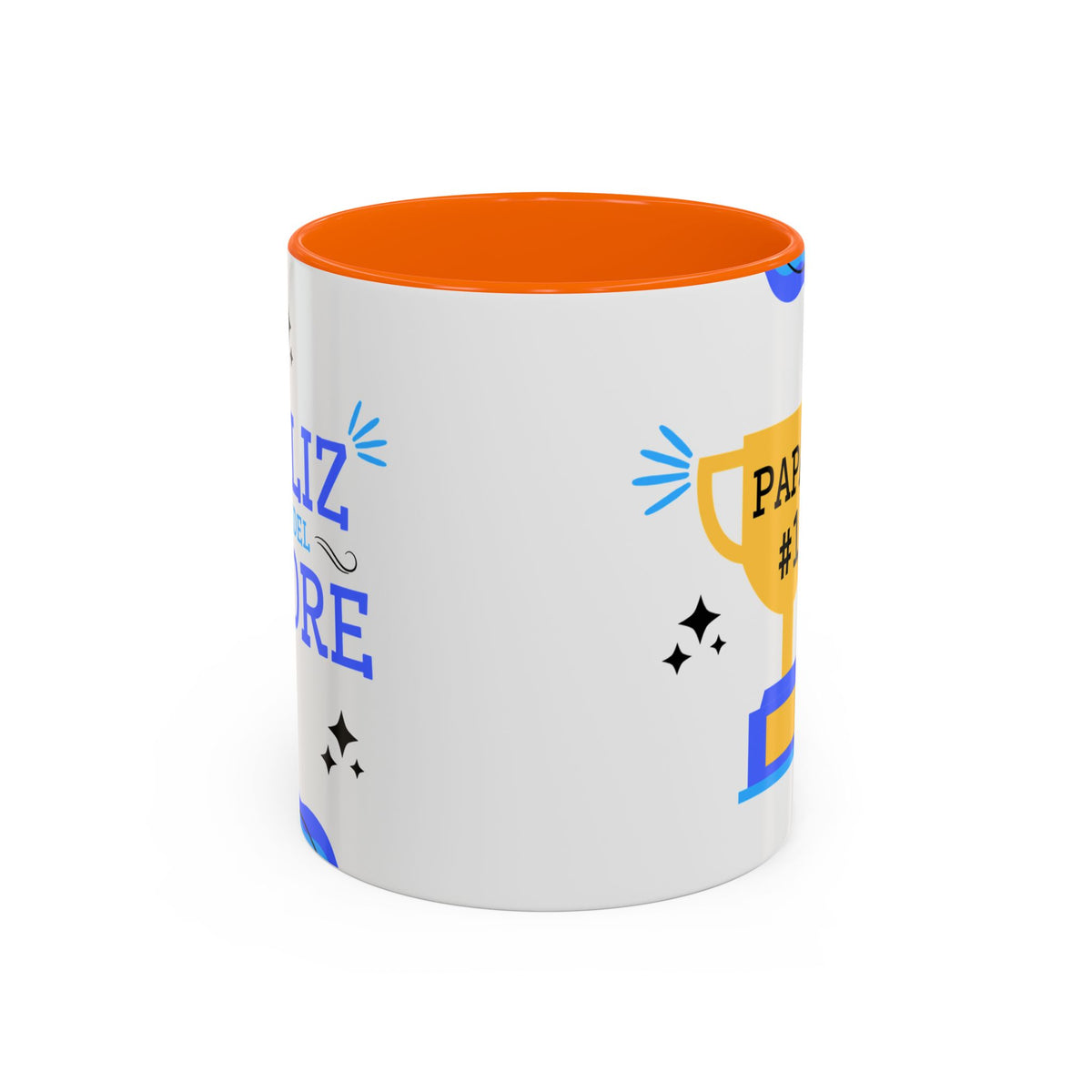 Taza “Feliz Día Papá” | Taza de Café con Interior de Color 11 oz y 15 oz