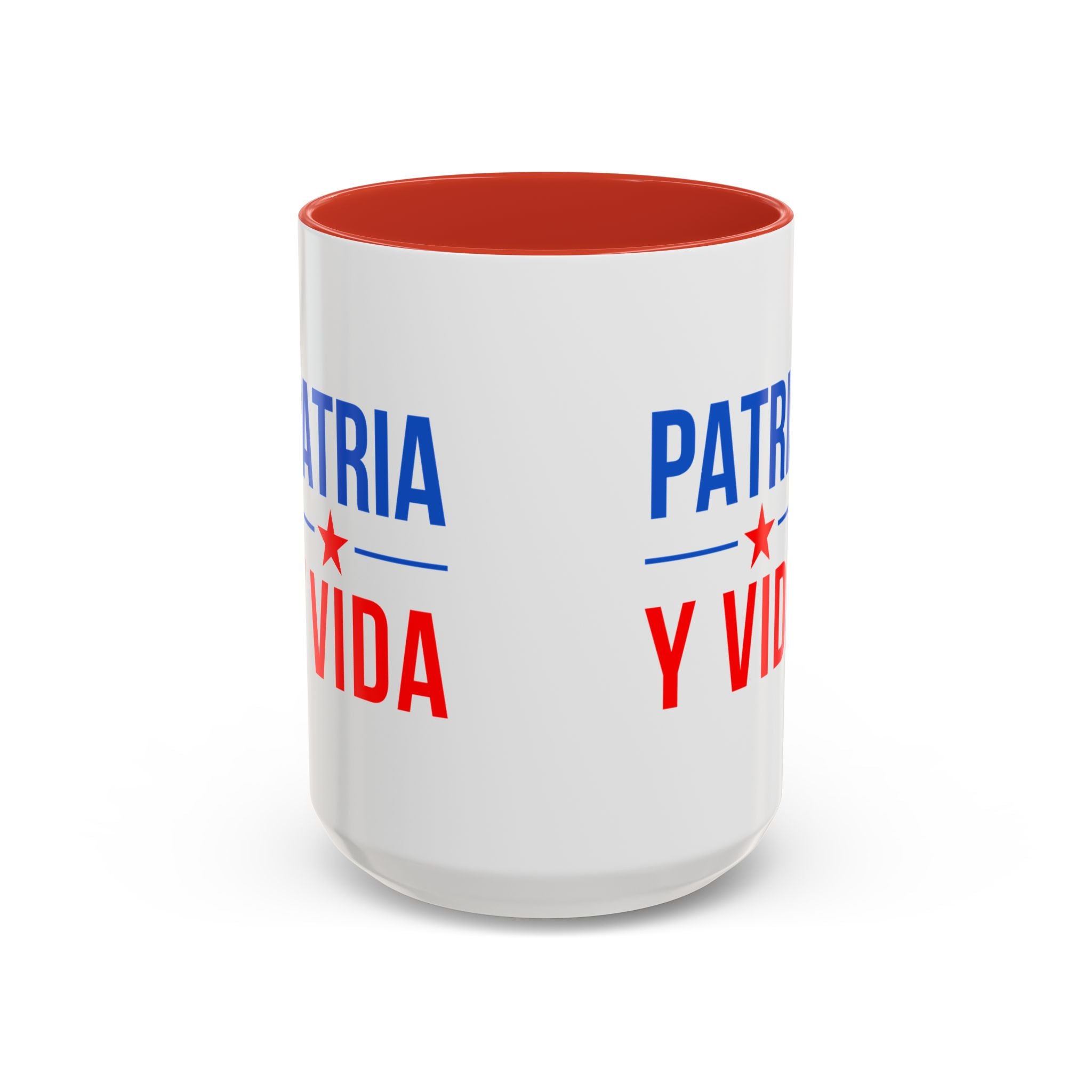 Taza “Patria y Vida” | Taza de Café con Interior de Color 11 oz y 15 oz