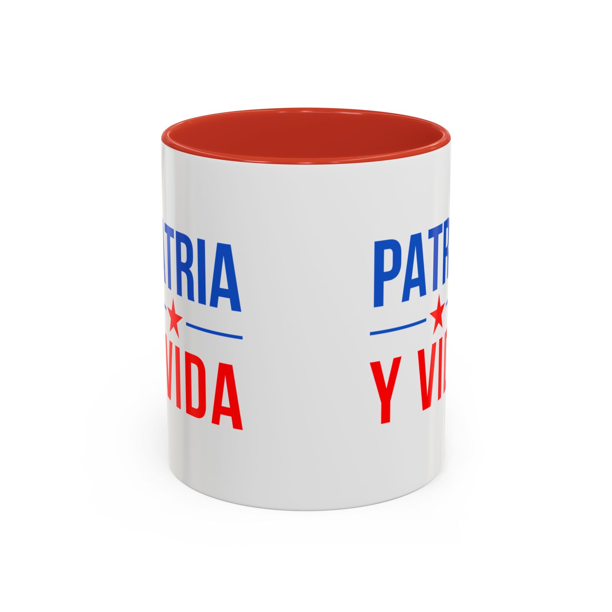 Taza “Patria y Vida” | Taza de Café con Interior de Color 11 oz y 15 oz
