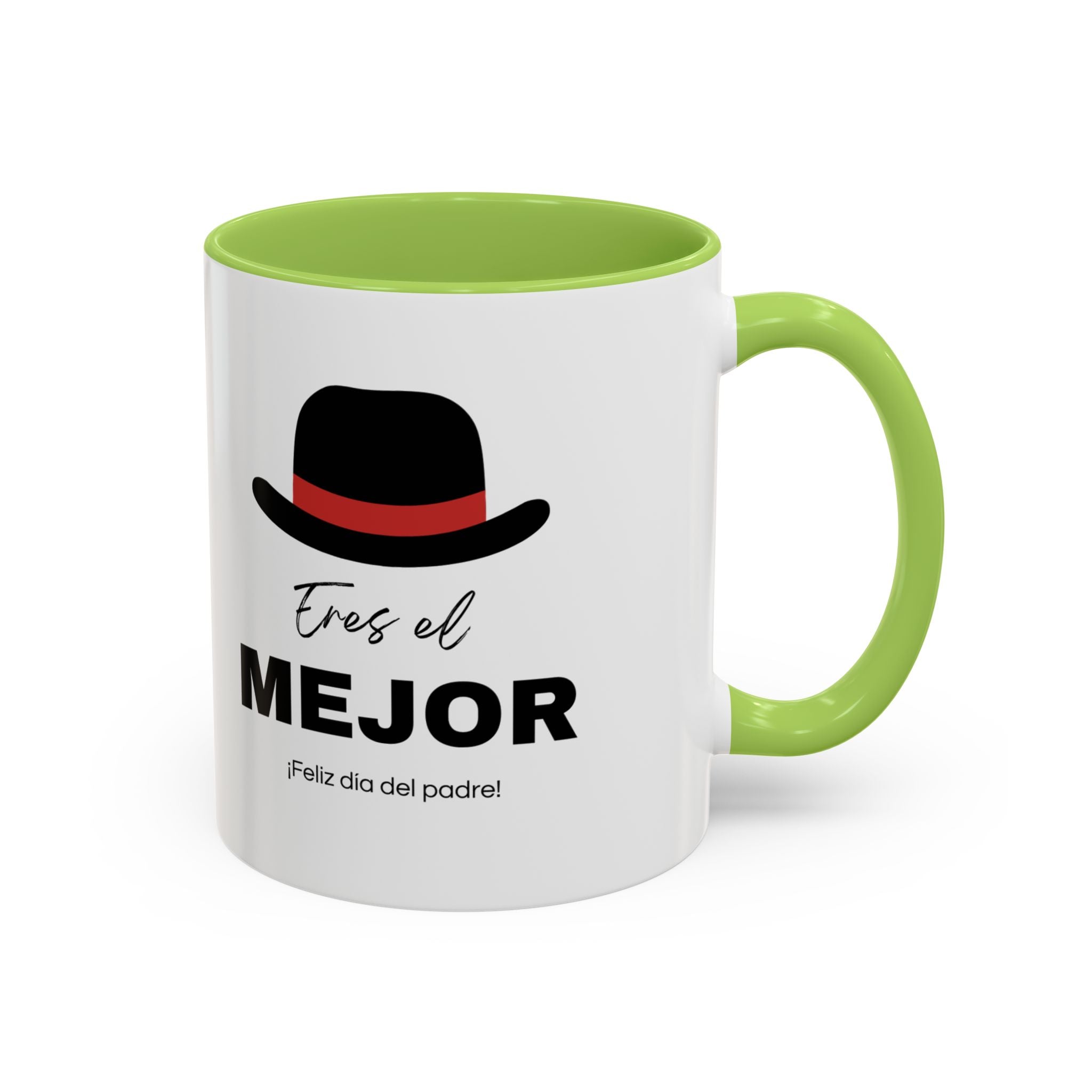 Taza “Feliz Día Papá” | Taza de Café de Cerámica 11 oz y 15 oz con Interior de Color