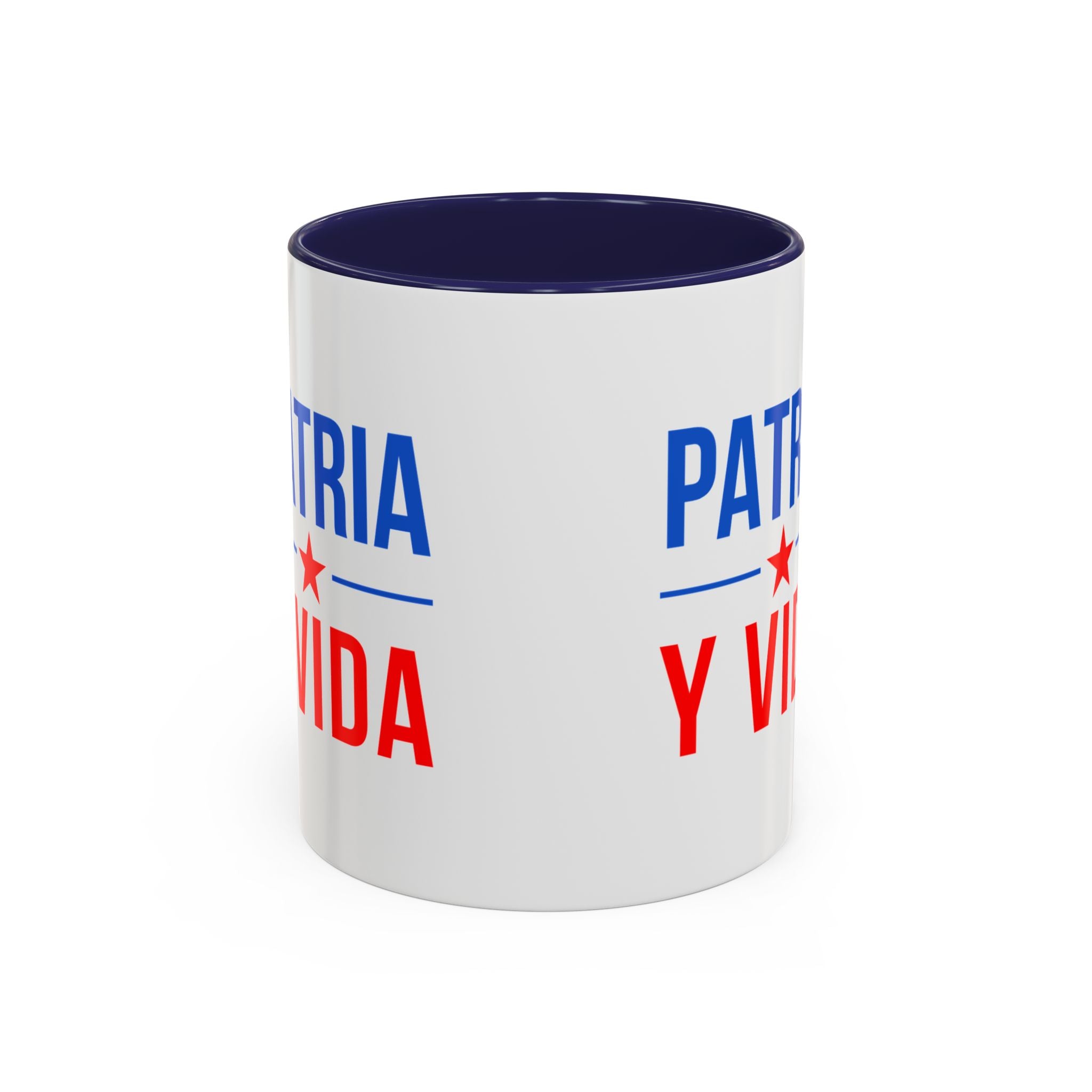 Taza “Patria y Vida” | Taza de Café con Interior de Color 11 oz y 15 oz